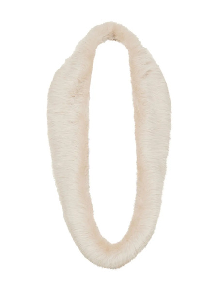  David Koma Faux-fur Neck Scarf - White 