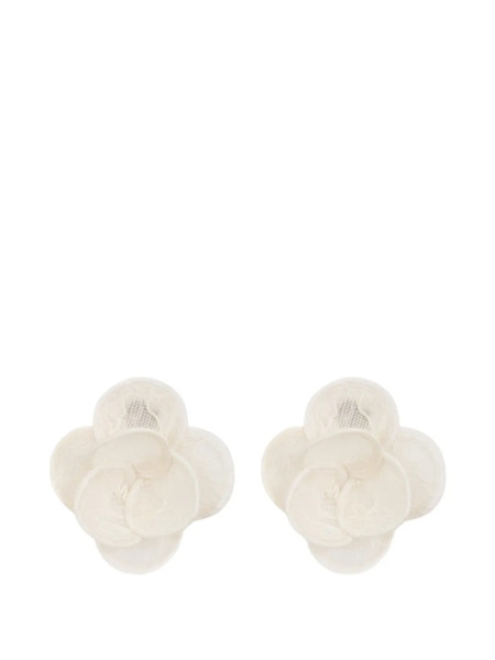  David Koma Flower Stud Earrings - Neutrals 
