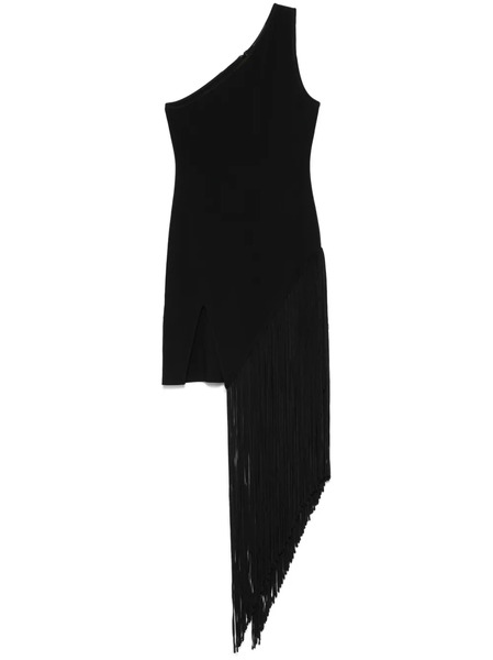  David Koma Fringed Mini Dress - Black 