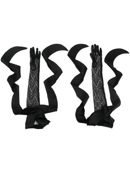  David Koma Lace Elbow-length Gloves - Black 