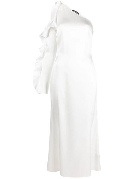 David Koma One-shoulder Ruffled Dress - White 