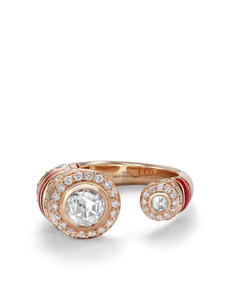  David Morris 18kt Rose Gold Asiyah Diamond Ring - Pink 