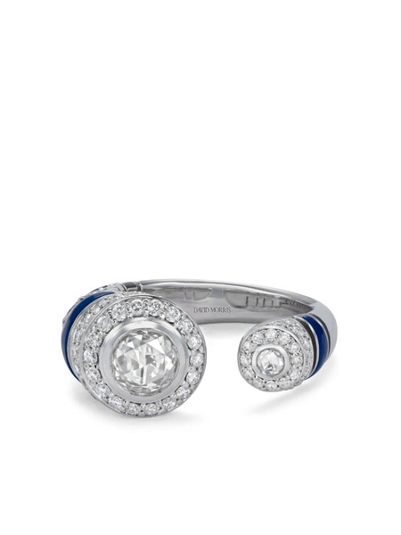  David Morris 18kt White Gold Asiyah Diamond Ring - Silver 