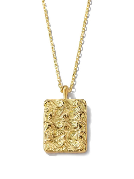  David Webb 18k Yellow Gold Aquarius Necklace 