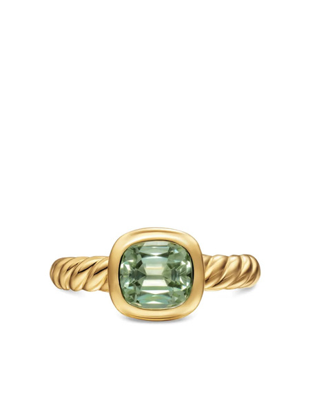 David Yurman 18k Yellow Gold Dy Mercer® Prasiolite Ring 