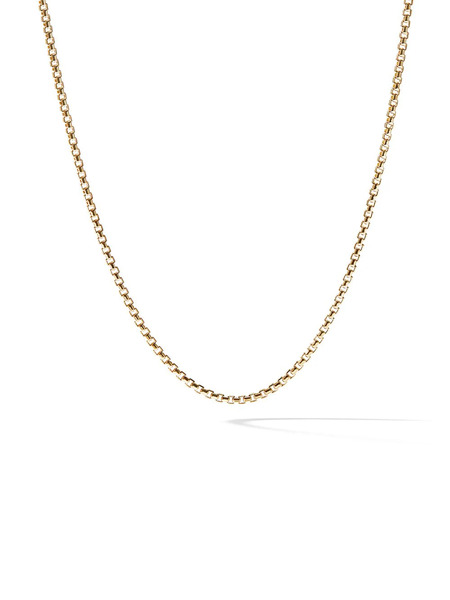  David Yurman 18kt Yellow Gold Box Chain Necklace 