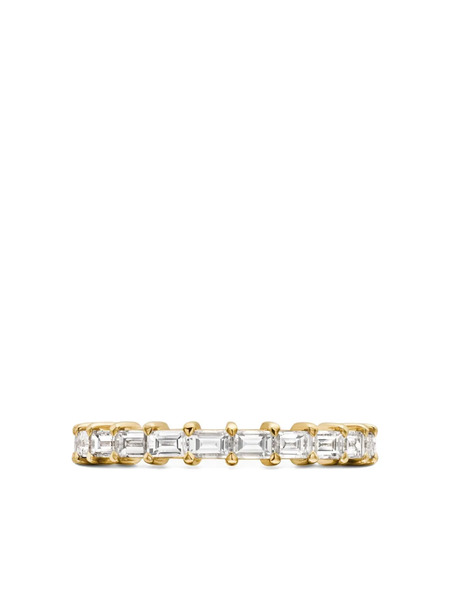  David Yurman 18kt Yellow Gold Dy Eden Partway Diamond Band Ring (2mm) 