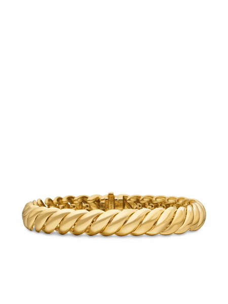  David Yurman 18kt Yellow Gold Sculpted Cable Bracelet (8.5mm) 