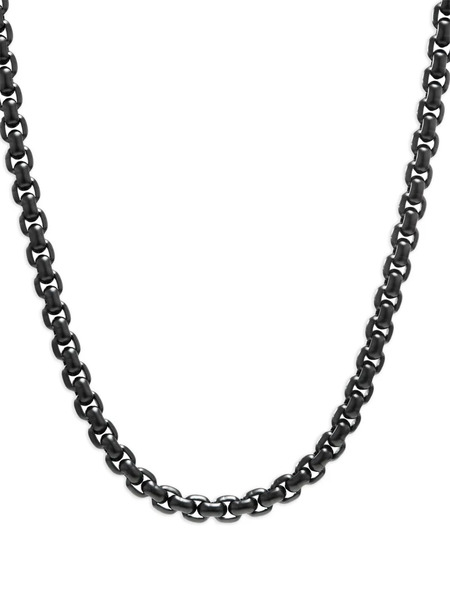  David Yurman Sterling Silver Box Chain Necklace (7.3mm) 