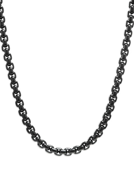 David Yurman Sterling Silver Box Chain Necklace (7.3mm) 