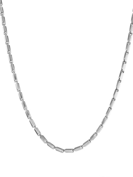 David Yurman Sterling Silver Faceted Link Necklace (3mm) 