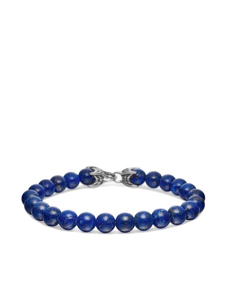 David Yurman Sterling Silver Spiritual Beads Bracelet (8mm) - Blue 