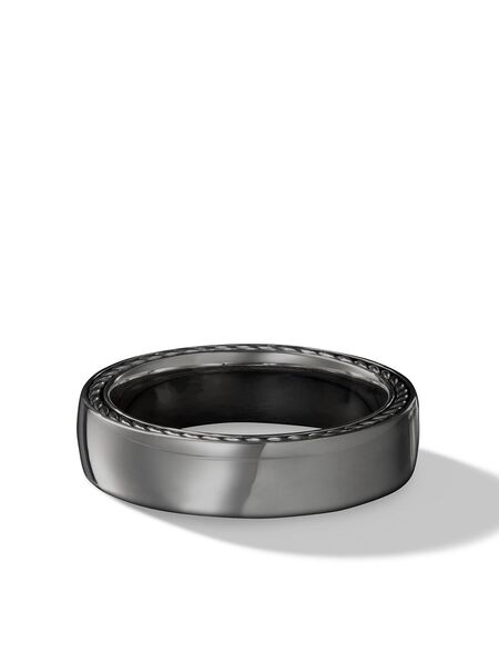  David Yurman Sterling Silver Streamline Band Ring (6mm) 