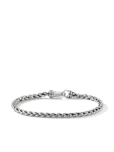  David Yurman Sterling Silver Wheat Chain Bracelet (4mm) 