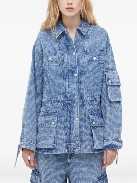  Day Birger Et Mikkelsen Drawstring-waist Denim Jacket - Blue 