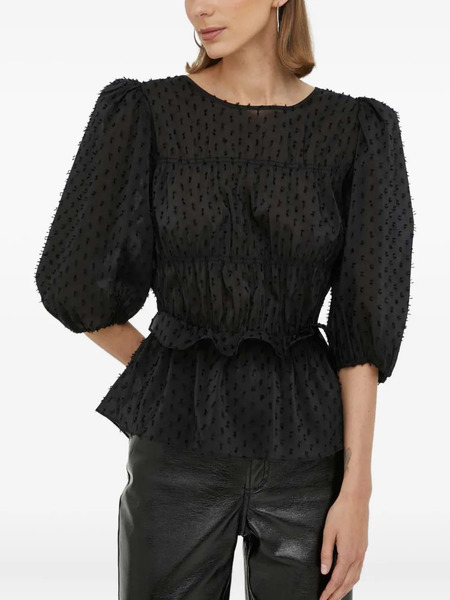  Day Birger Et Mikkelsen Open Back Peplum Top - Black 