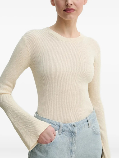  Day Birger Et Mikkelsen Ribbed Bell-sleeve Sweater - Neutrals 