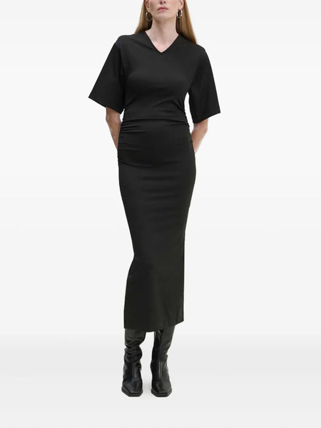  Day Birger Et Mikkelsen V-neck Ruched Maxi Dress - Black 