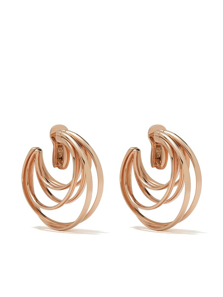  De Grisogono 18kt Rose Gold Coil Hoops - Pink 