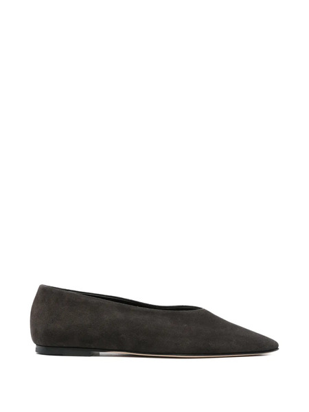  Dear Frances Topo Pointed Ballet Flats - Brown 