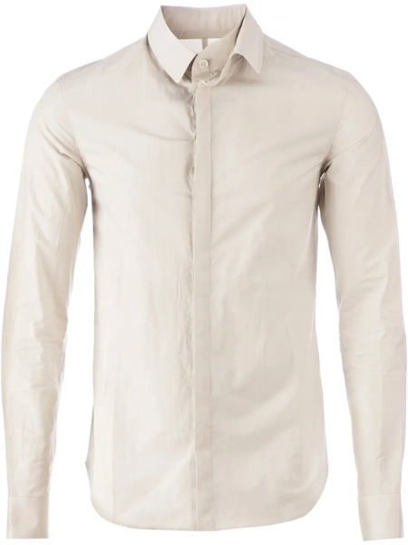  Deepti Concealed Button Fastening Slim Fit Shirt - Grey 