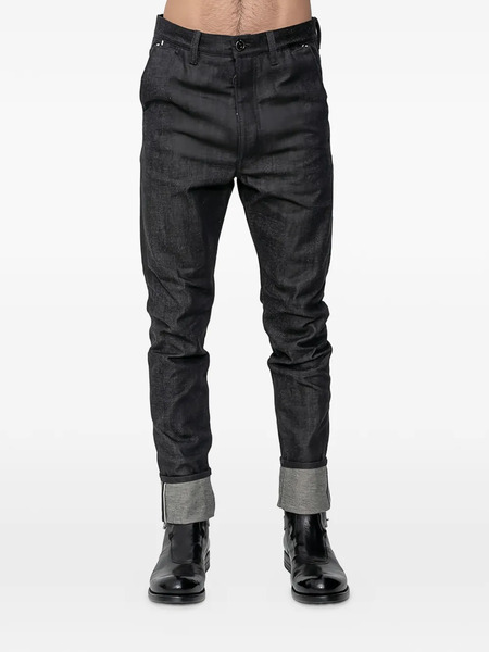  Deepti Turn-up Hem Jeans - Grey 