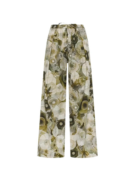  Deha Floral-print Trousers - Green 