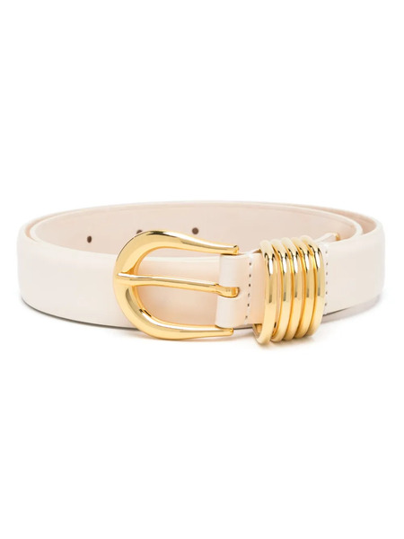  Déhanche Hollyhock Leather Belt - White 