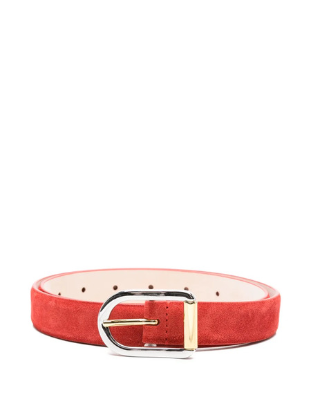  Déhanche Mija Suede Buckle Belt - Red 