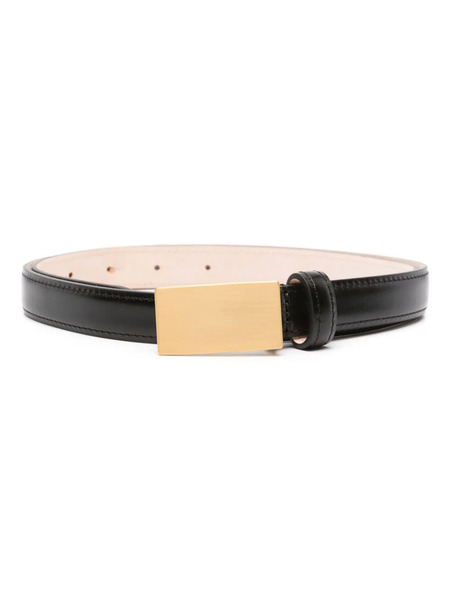  Déhanche Signet Leather Belt - Black 