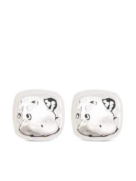  Déhanche Square-shape Earrings - Silver 