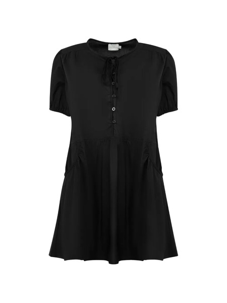  Deiji Studios Crew-neck Mini Dress - Black 