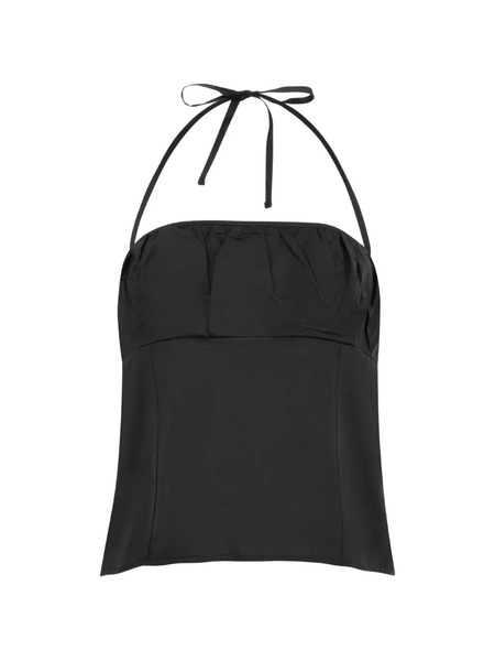  Deiji Studios Tie-fastening Top - Black 