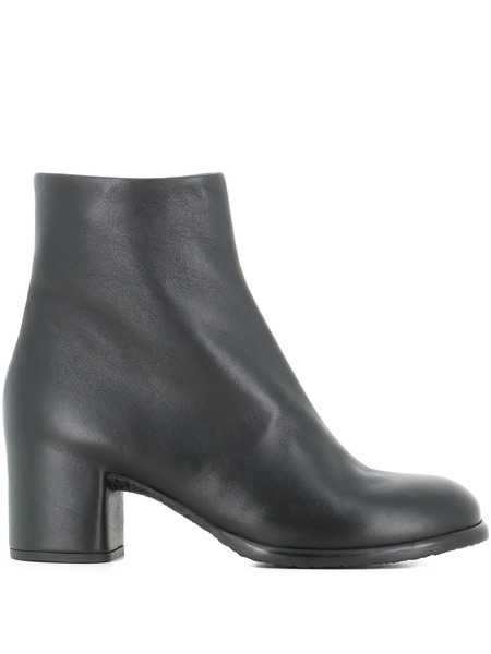  Del Carlo Leather Ankle Boots - Black 