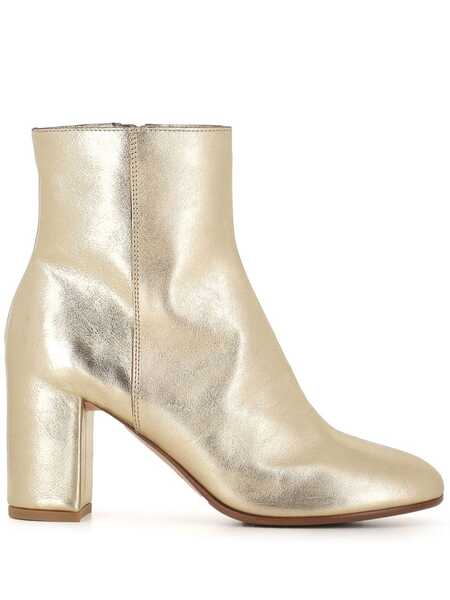  Del Carlo 80mm Axis Leather Boots - Gold 