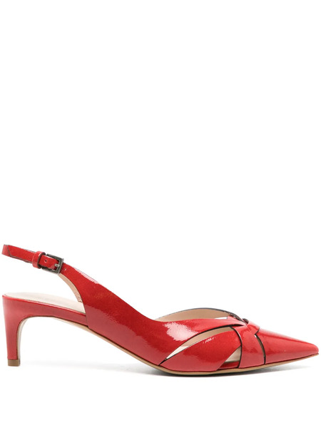  Del Carlo 60mm Décolleté Pumps - Red 