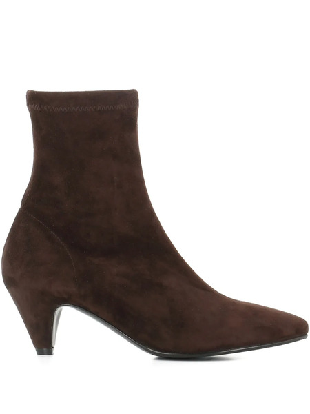  Del Carlo 55mm Pointed Suede Boots - Brown 