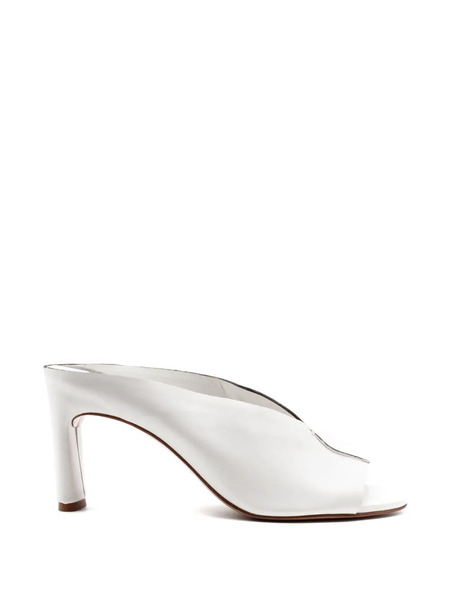  Del Carlo Open-toe Leather Sandals - White 