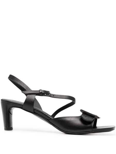  Del Carlo Square-toe Sandals - Black 