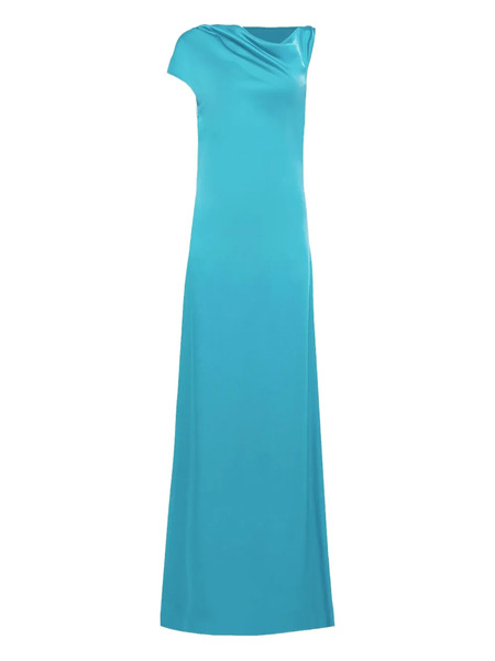  Del Core Off-shoulder Draped Dress - Blue 