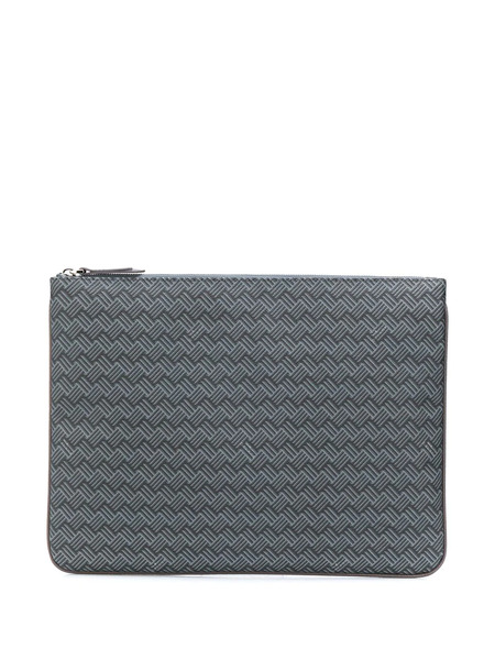 Delage Pochette Plate Gm Clutch Bag - Grey 