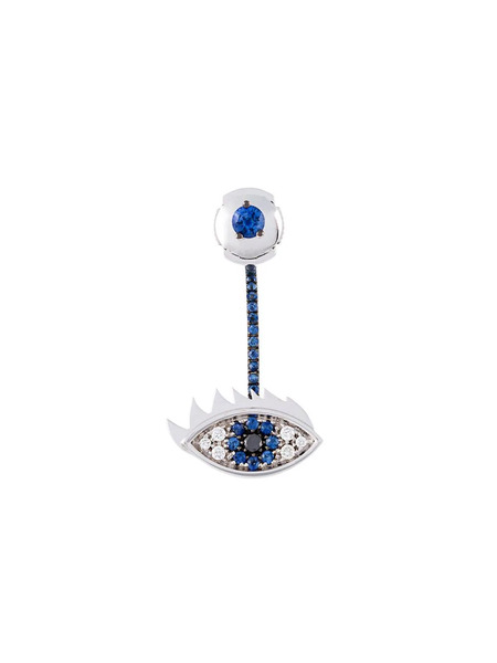  Delfina Delettrez 'eyes On Me' Diamond And Sapphire Earring - Metallic 