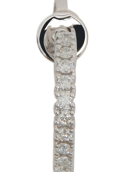  Delfina Delettrez 18k White Gold Diamond Half-hoop Earring 