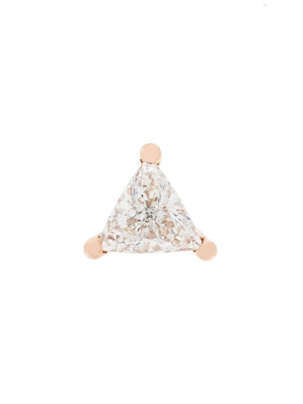 Delfina Delettrez 18kt Gold Dots Solitaire Diamond Earring - Metallic 