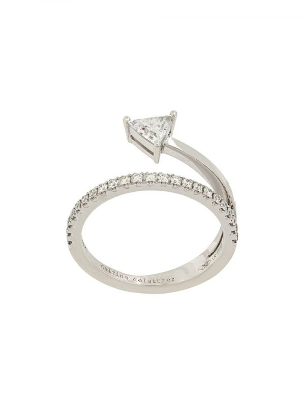  Delfina Delettrez 18kt White Gold Marry Me Ring - Metallic 