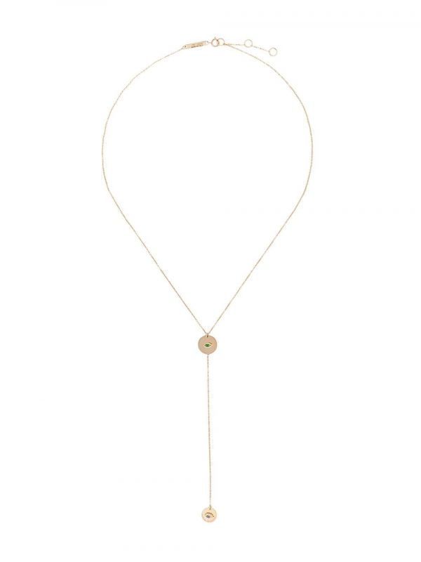  Delfina Delettrez Medal Micro Eye Necklace - Metallic 