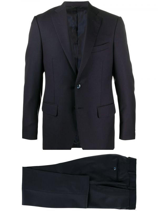  Dell'oglio Fitted Two Piece Suit - Blue 