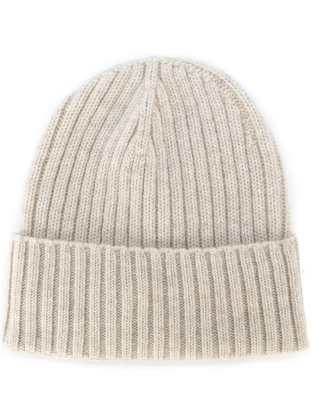  Dell'oglio Ribbed-knit Cashmere Hat - Neutrals 