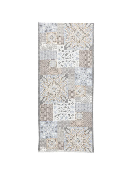  Dell'oglio Salina Fringed Scarf - Grey 