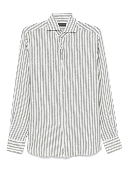  Dell'oglio Striped Shirt - Green 